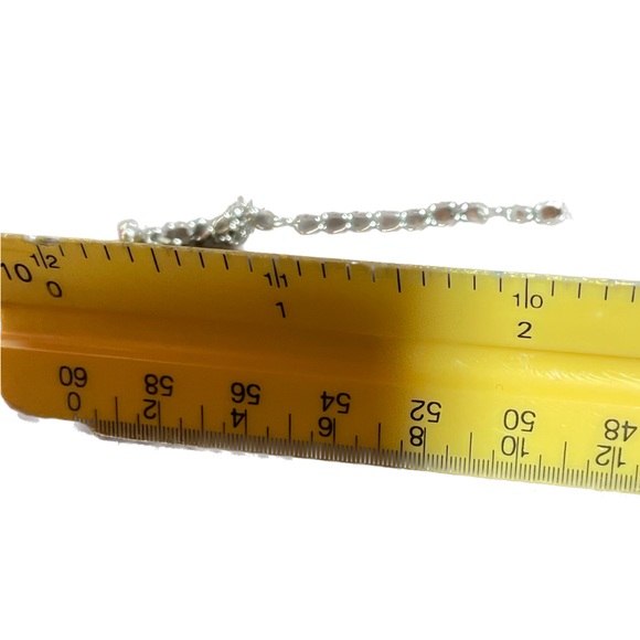 Turquoise Gemstone 18 inch Silver Necklace - Picture 6 of 7